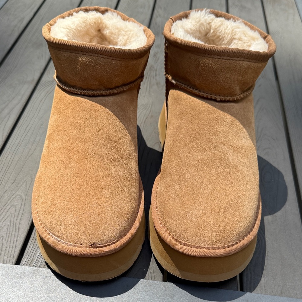 UGG Ultra Mini Chestnut Like New
